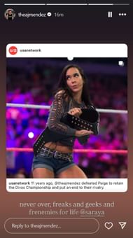 AJ Lee has sent a message
